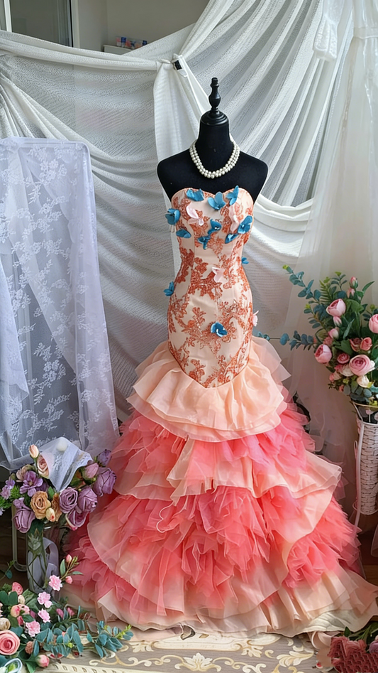 Stunning Prom Dress Sweetheart Tulle Mermaid Gala Dress Evening Dress Formal Dress D4206