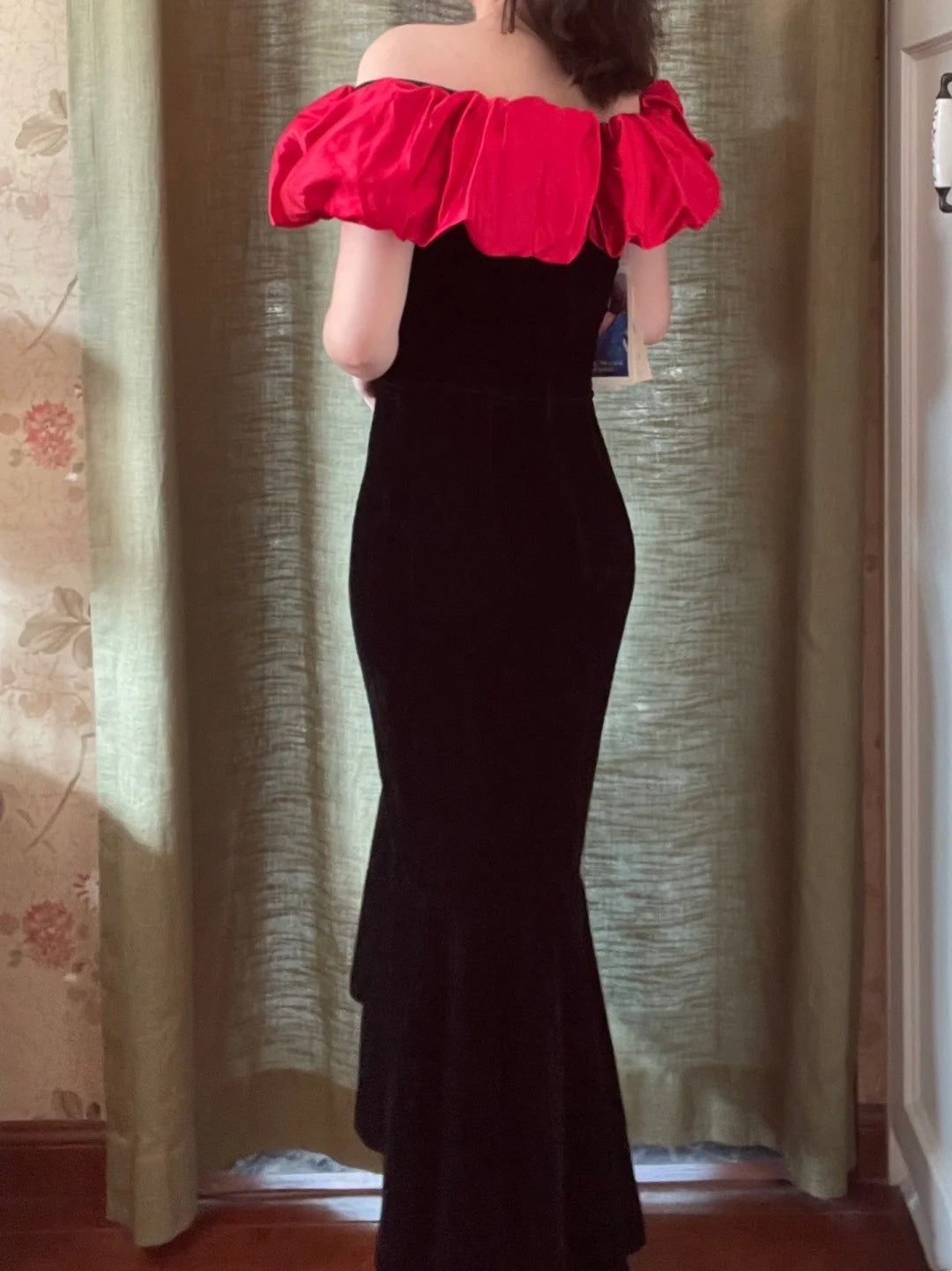 Minimalist Prom Dress Off Shoulder Mermaid Evening Dress Gala Dress Formal Dress D4227