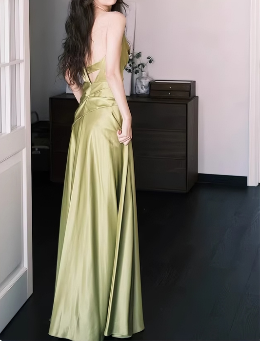New Arrival Prom Dress Asymmetrical Neck Pleated Gala Dress Evening Dress Formal Dress D4386