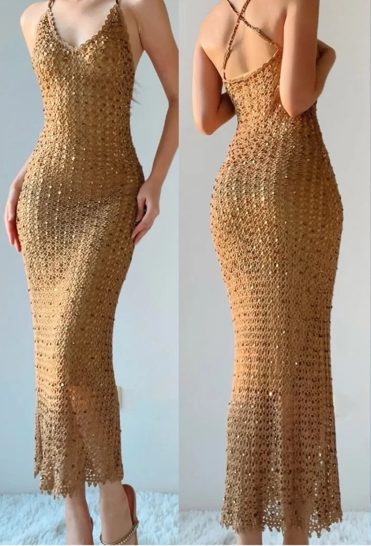 Shiny Prom Dress Spaghetti Straps Fit Birthday Party Dress Evening Dress Formal Dress D4439