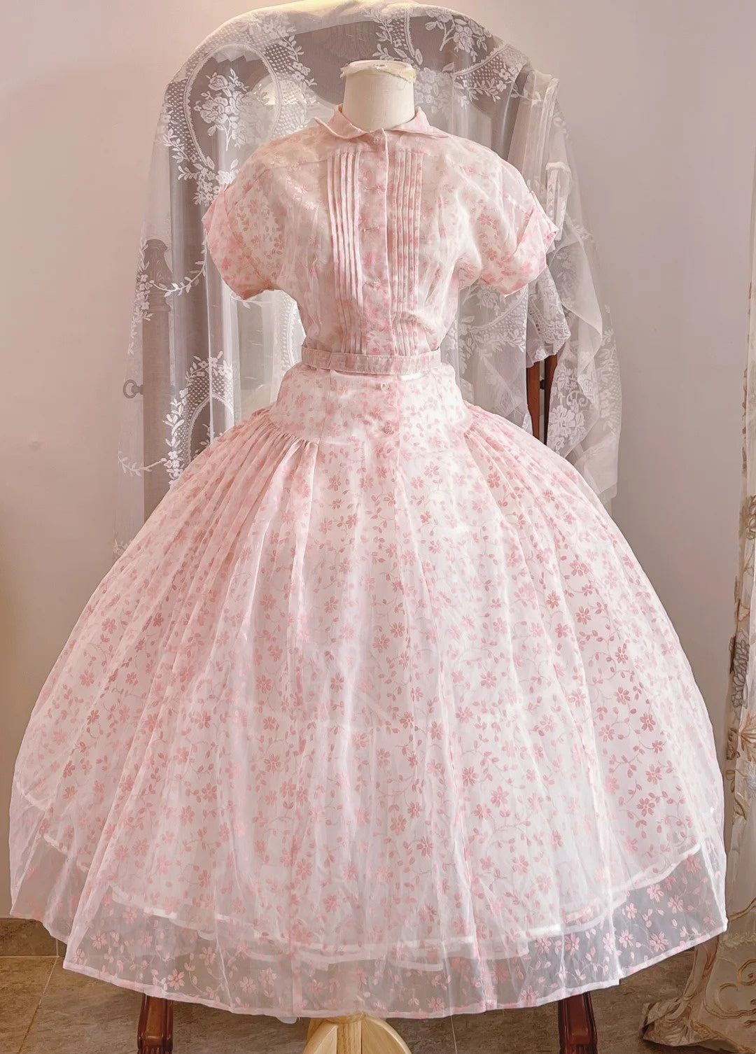 Pretty Prom Dress Crew Neck Pleated Print Birthday Party Dress Evening Dress Formal Dress D4450