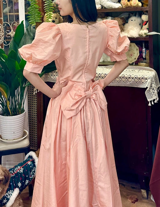 Sweet Prom Dress V-neck Pleated Birthday Party Dress Evening Dress Formal Dress D4451