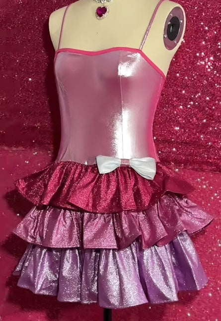 Sweet Homecoming Dress Spaghetti Straps Pleated Short Prom Dress Birthday Party Outfits D4466