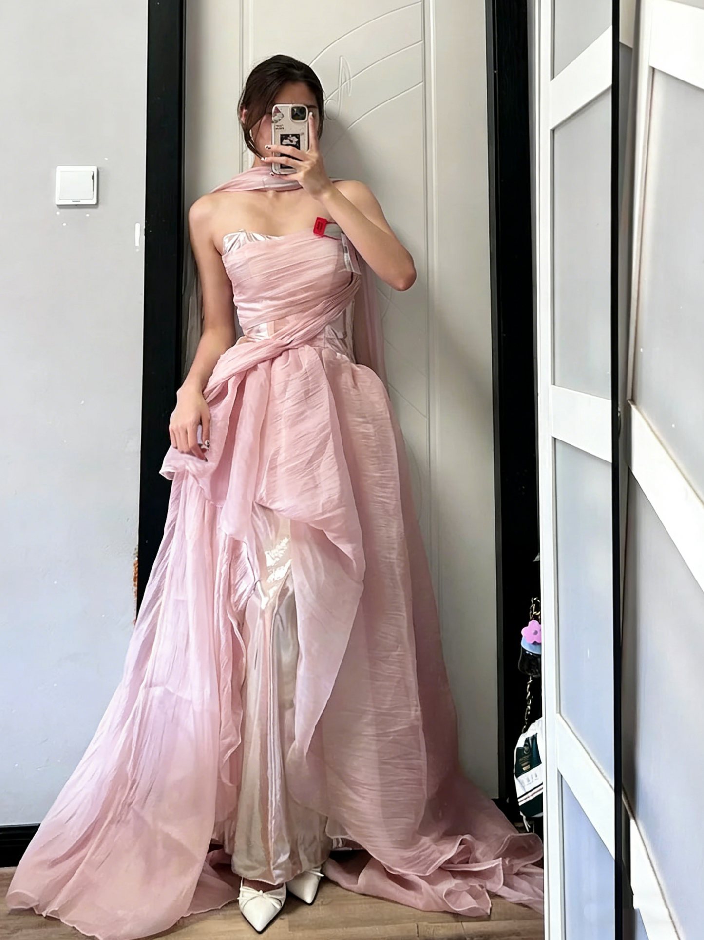 Charming Prom Dress Strapless Pleated Gala Dress Evening Dress Formal Dress D4504