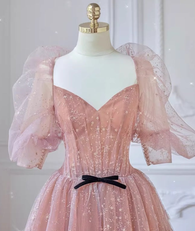 Pretty Prom Dress Sweetheart Pleated Tulle Gala Dress Evening Dress Formal Dress D4538
