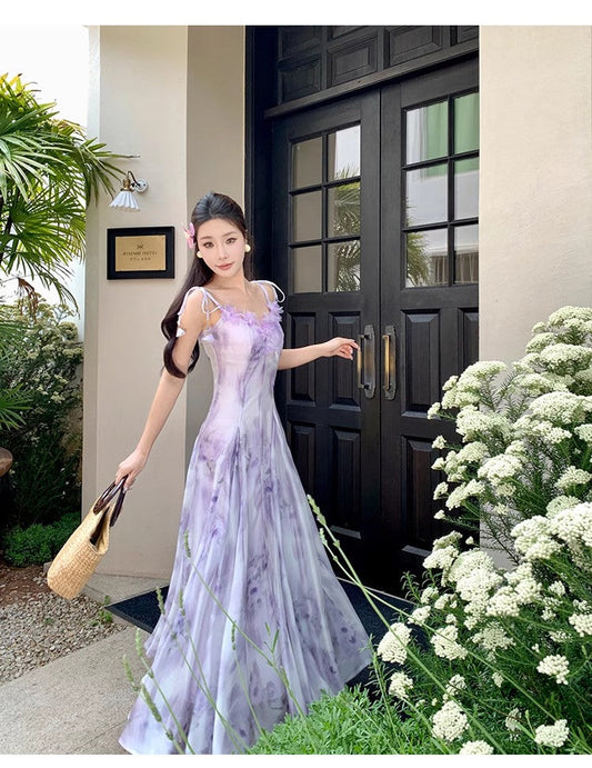 A Line Purple Long Stunning Evening Gown Party Prom Dress S7312