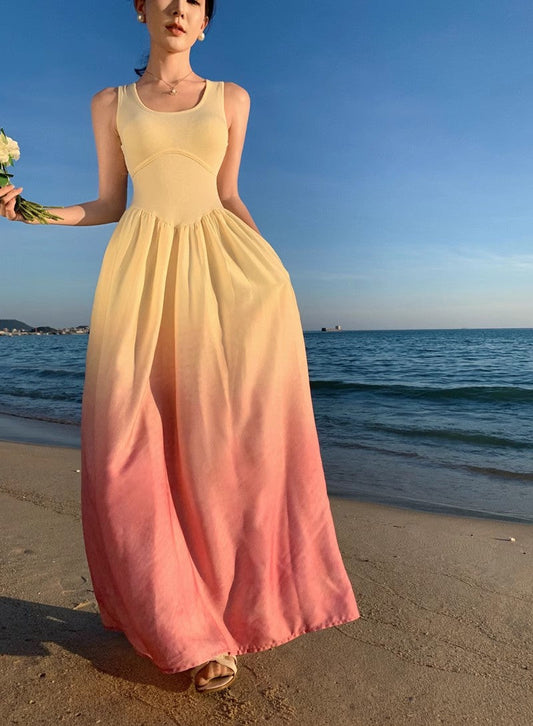 A Line Pink Long Stunning Evening Gown Party Prom Dress S7280