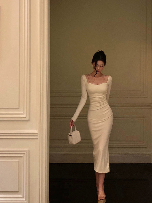 long-sleeved dress for women new design party dress S5529