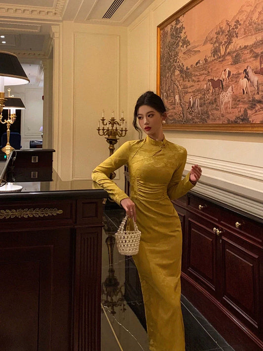 mermaid dress women new style retro long dress S5553