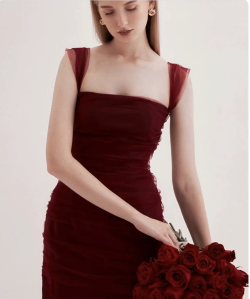 Simple Homecoming Dress Spaghetti Strap Hugging Prom Dress Back to School Outfits Party Dress D6215