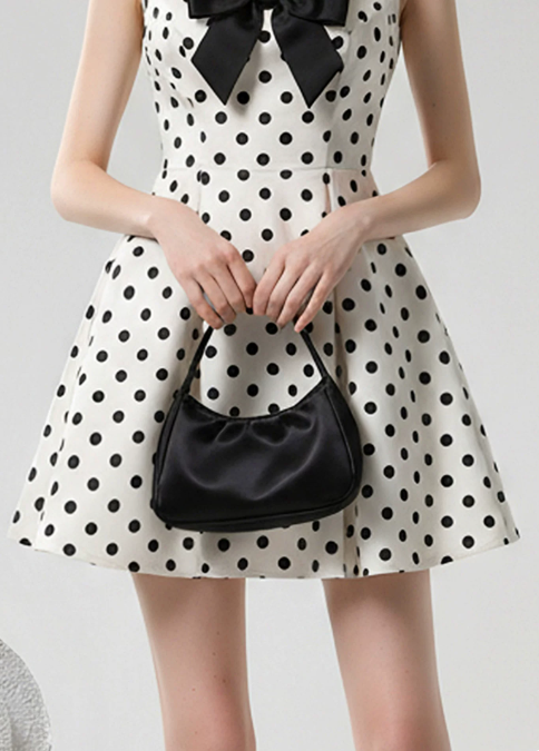 Elegant Homecoming Dress Square Bowknot Prom Dress Back to School Outfits Party Dress D6241