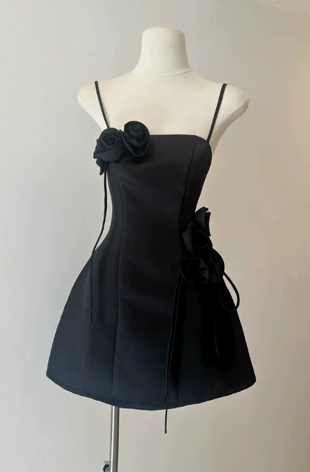 Elegant Homecoming Dress Spaghetti Strap Prom Dress Back to School Outfits Party Dress D6266