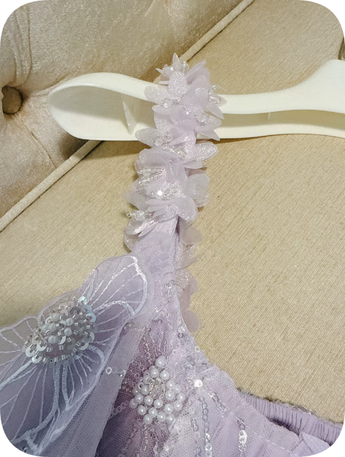 New Homecoming Dress Sheer Straps Flower Beading Dress Back to School Outfits Party Dress D6348