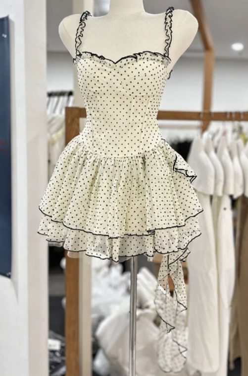 Simple Homecoming Dress Square Tulle Back to School Outfits Party Dress D6559