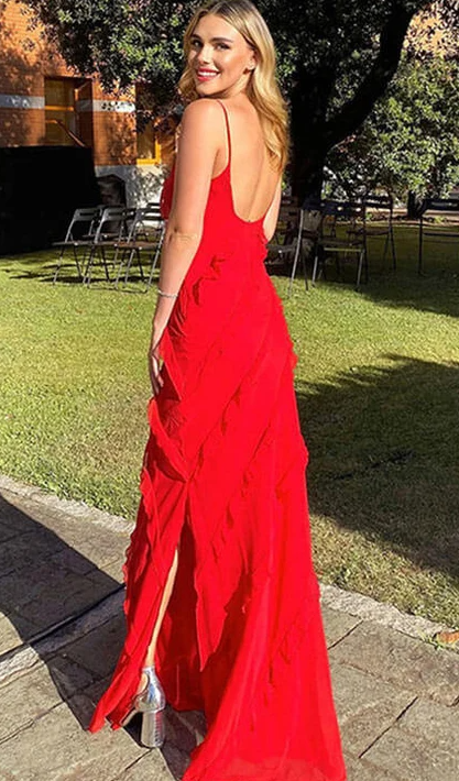 Cocktail Dress Red Party Dress Wedding Guest Dress Prom Homecoming Dress S2260