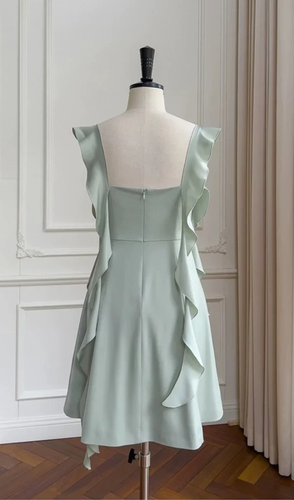 Sage Green Party Dress Short Prom Dress fg6030