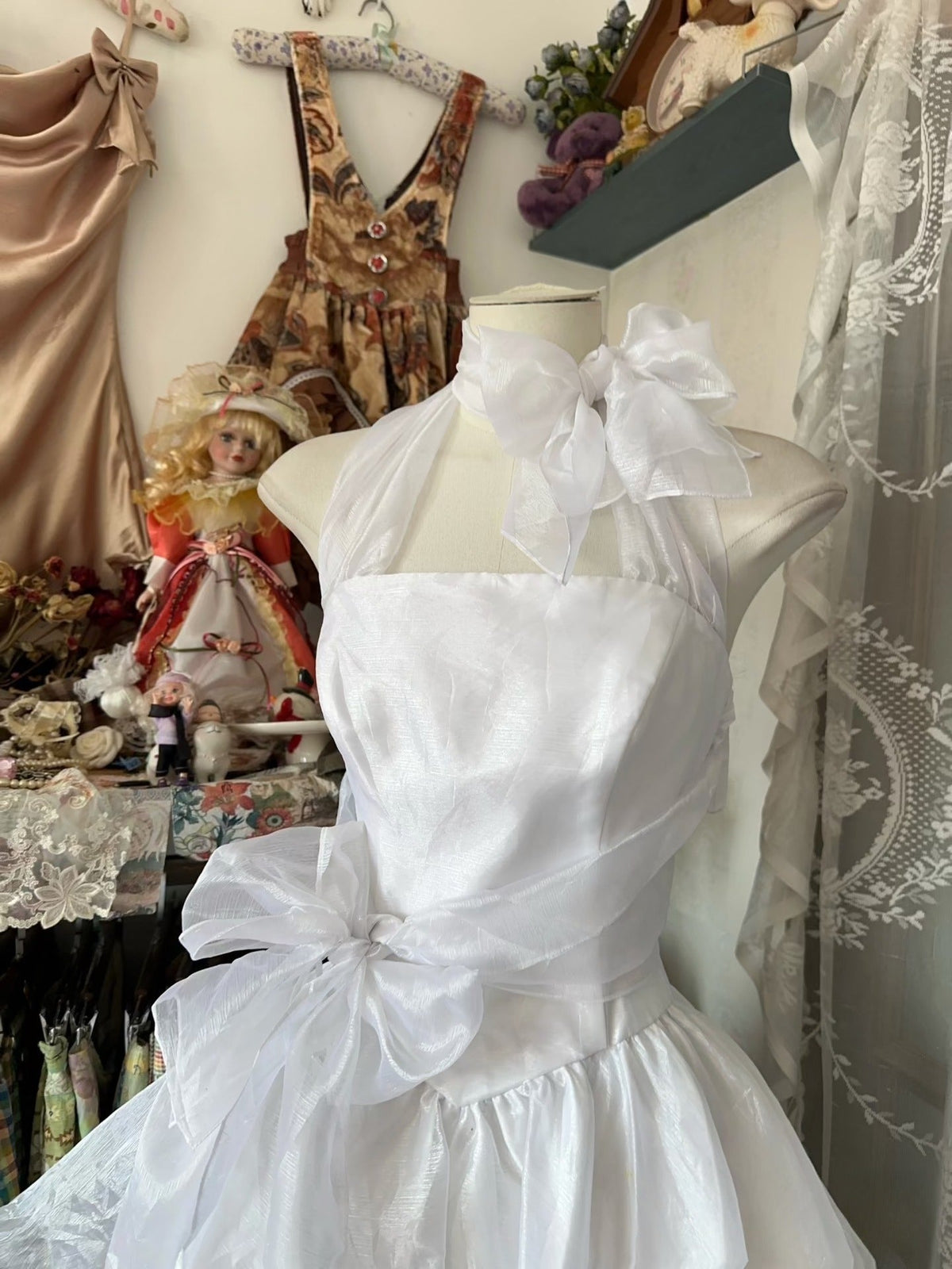 Vintage Fashion Ball Gown White Short Length Homecoing Birthday Dress Prom Dresses