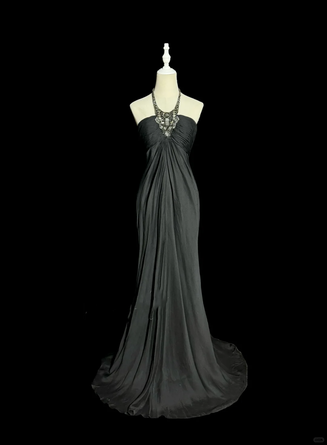 Vintage Mermaid Halter Gray Long Prom Gown Fairy Prom Dresses