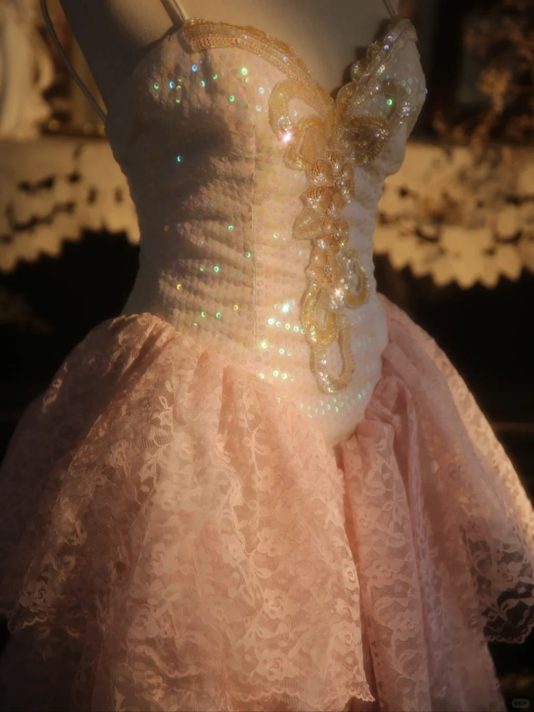 Stunning Homecoming Dress Spaghetti Strap Lace Sequins Dress Back to School Outfits Party Dress D6404