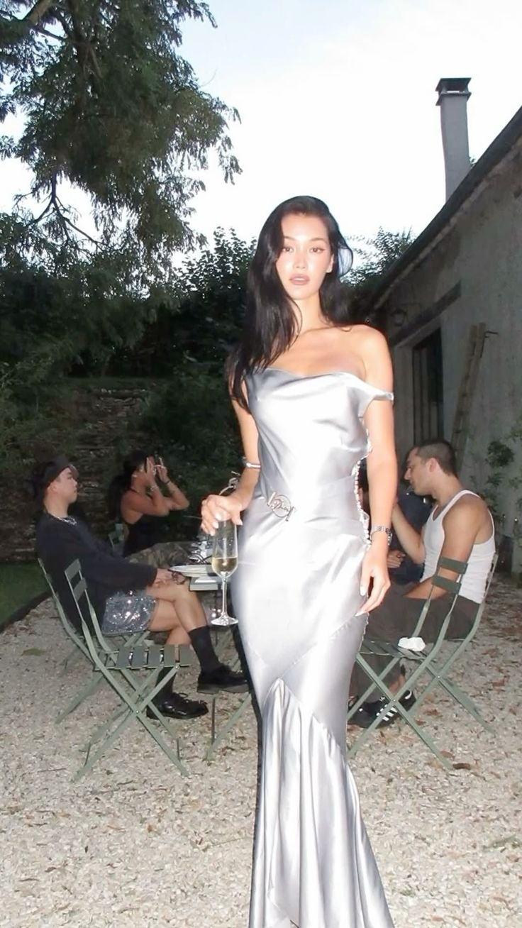 Stylish Off The Shoulder Satin Mermaid Evening Dress Long Wedding Guest Dress D1366