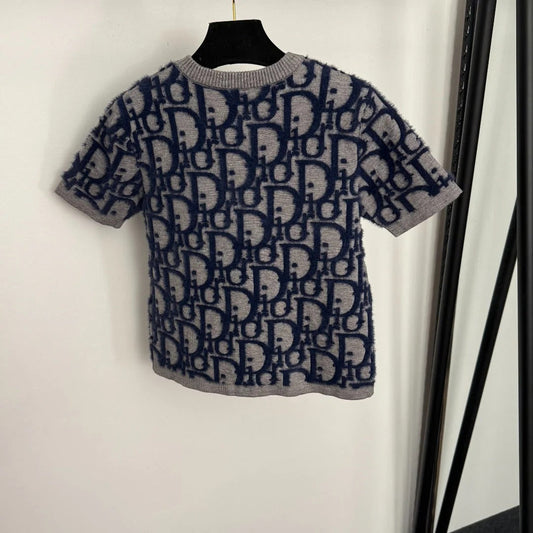 DIOR 25S SHORT-SLEEVE KNITTED CARDIGAN STYLE 331