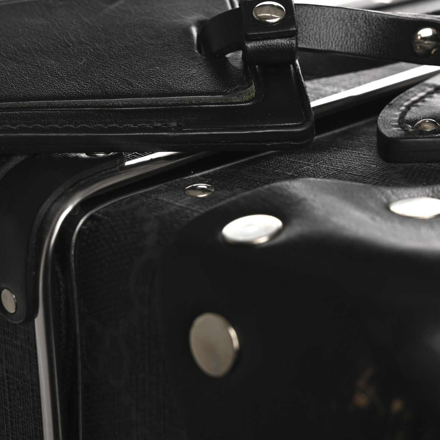 GG Supreme Monogram Globe-Trotter Carry-On Black