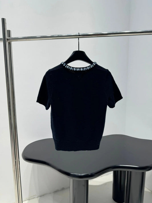 PRADA 25S BEADED CREW NECK SWEATER 313