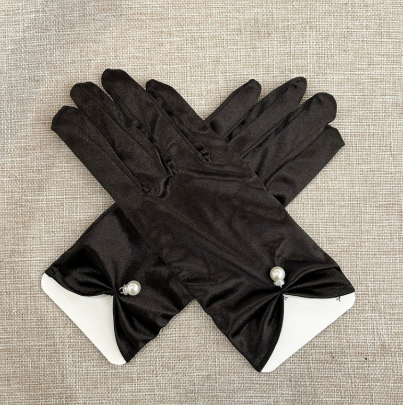 Women's Short Satin Gloves Wedding Wrist Evening Dress Bridal Gloves Opera Wrist Banquet Gloves S6226