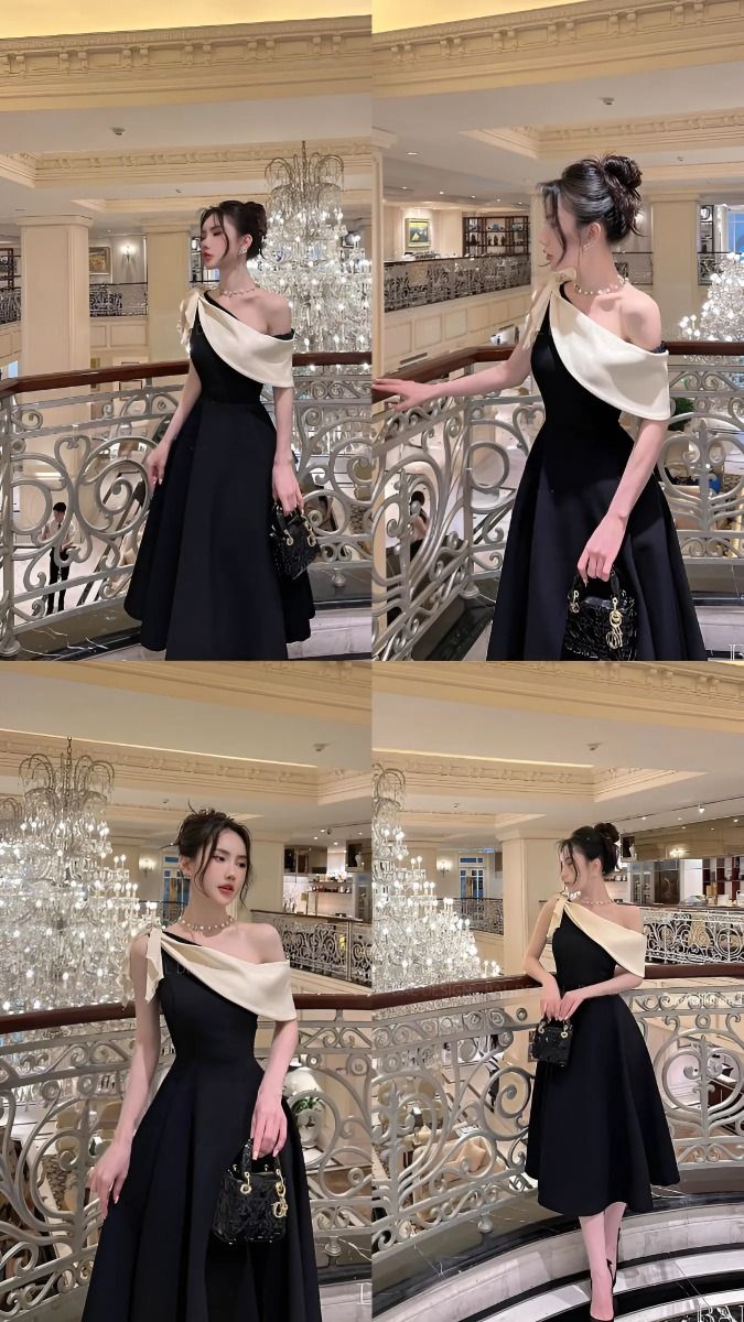 Simple Women Evening dress fashion A-line party dress fg6849