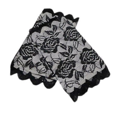 Women's Lace Fingerless Gloves Short Floral Wedding Party Formal Gloves S6216