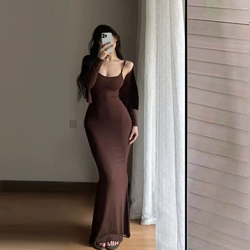 Fashion Brown Dress S815