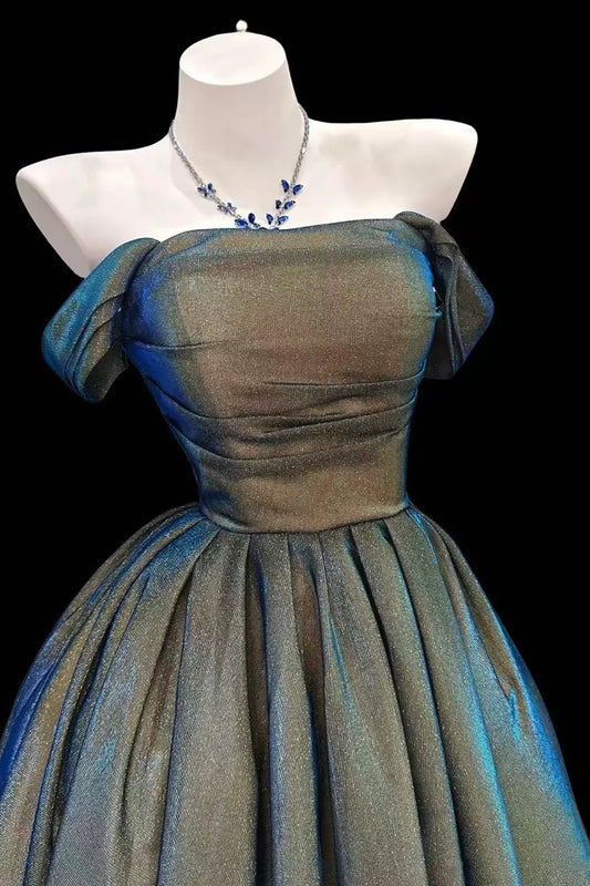 Shimmering Homecoming Dress Strapless Pleated Short Prom Dress Back to School Outfits Party Dress D6048