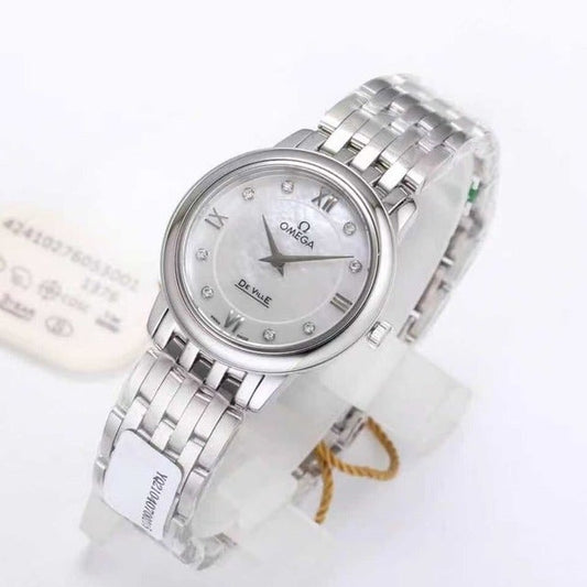 DEVILLE PRESTIGE 27MM QUARTZ STAINLESS STEEL WHITE DIAL