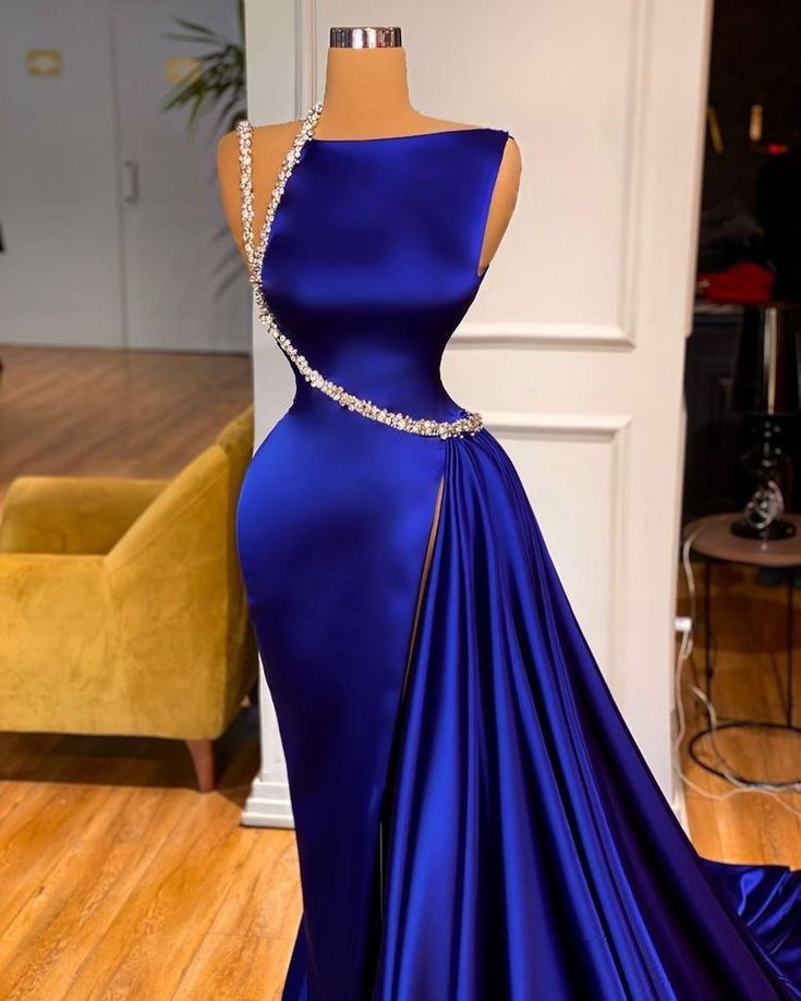 Royal Blue Evening Dresses Princess Dress Elegant Dresses For Women    S3577