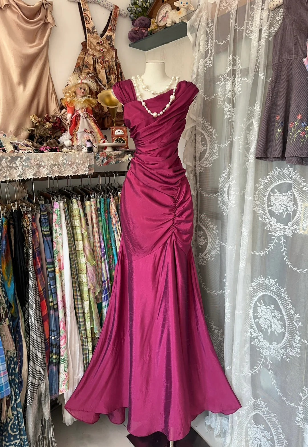 Mermaid Long Prom Gown Evening Dress