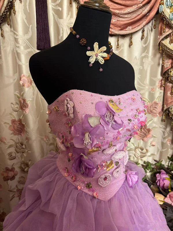 A Line Quinceanera Dress Ball Gown Tulle Sweet 16 Dress