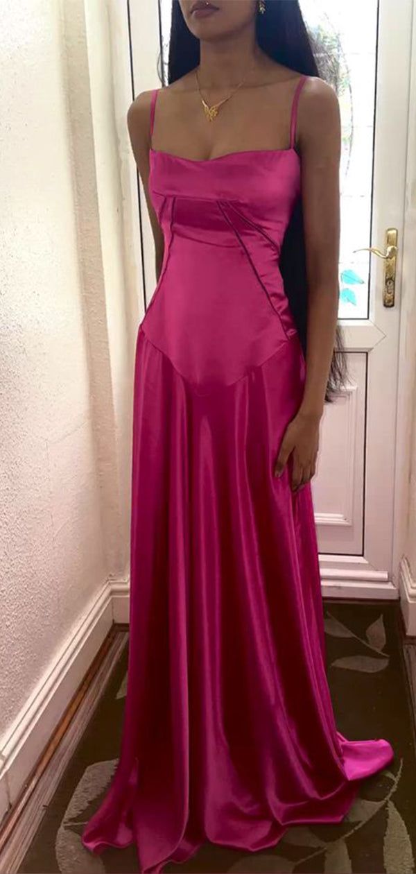 Sexy Party Dresses Satin Long Prom Dresses       S5251