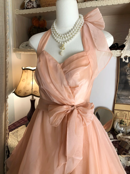 Halter A Line Vintage Short Party Dress, Birthday Outfits, Homecoming Dress    S6889