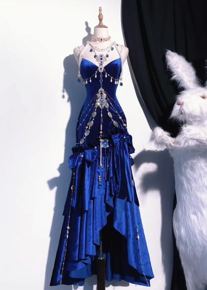 Vintage Long Party Dress, Formal Evening Gowns     S6882