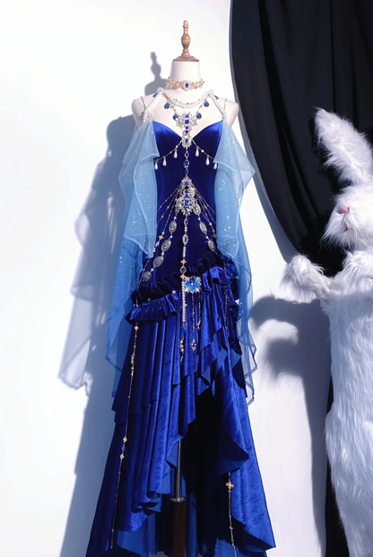 Vintage Long Party Dress, Formal Evening Gowns     S6882