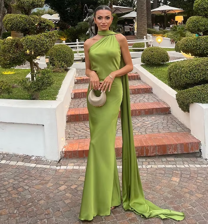 Casual Dresses Women Backless Sexy Satin Ribbon Sleeveless Elegant Lady Party Gown Long Evening Prom Dresses