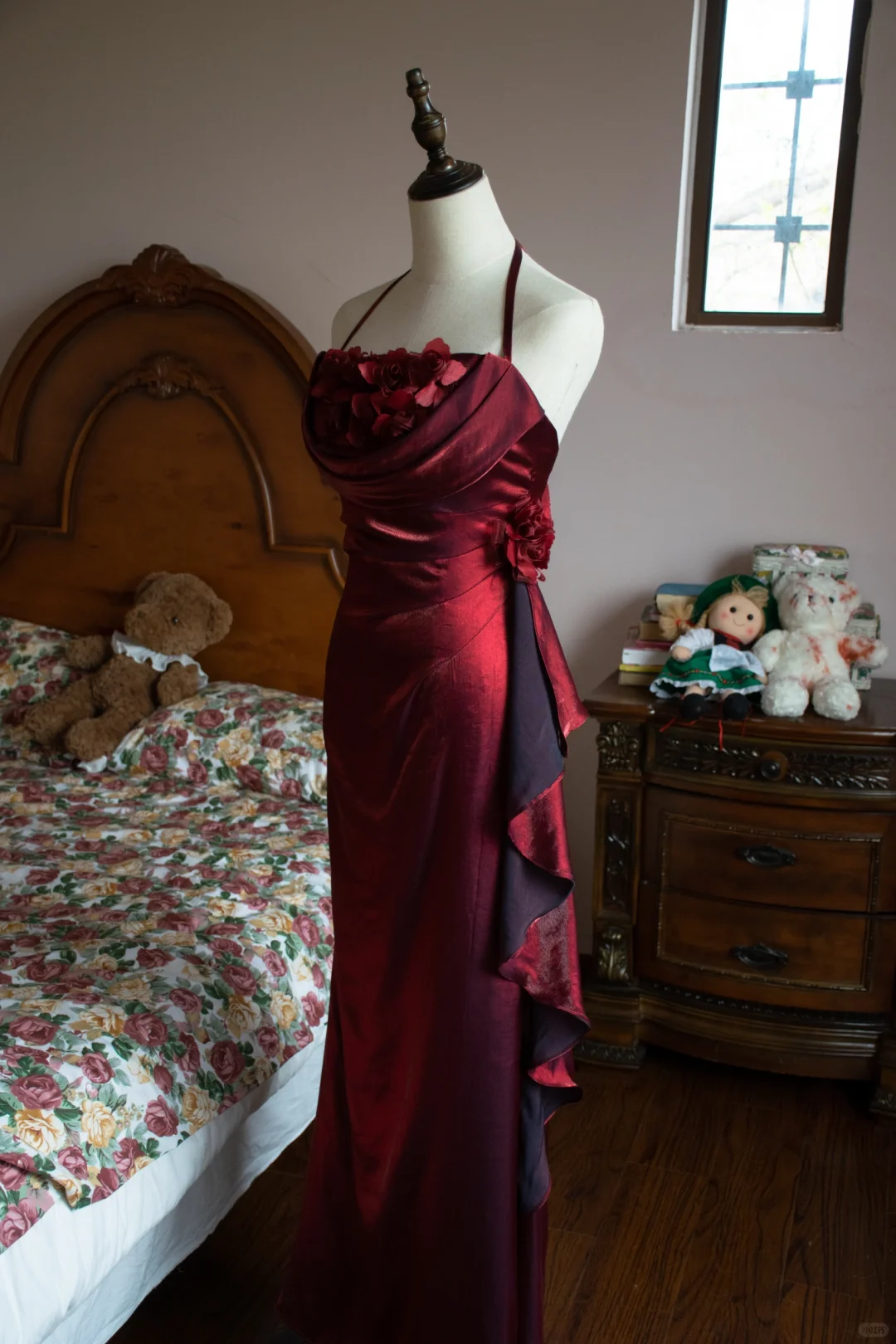 Vintage Halter Long Party Dress, Formal Evening Gowns     S6879