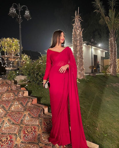 Red Fashion Long Evening Party Dress     S6368