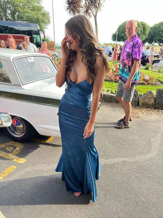 Charming Mermaid Sexy Sleeveless Prom Dress Formal Gown