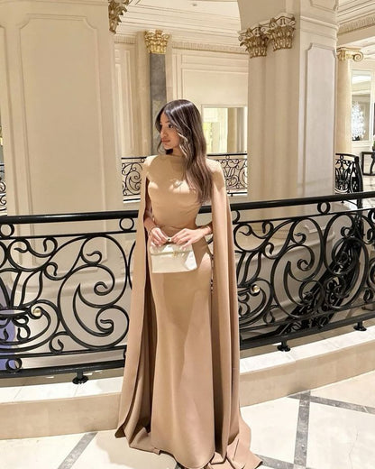 Champagne long evening dresses for women formal gowns