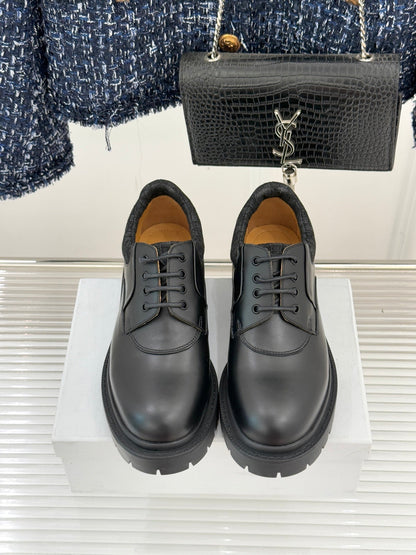 Dior Explorer III Derby Shoe Black Calfskin Cotton & Technical Fabric