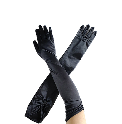 Prom Dinner Party Gloves Elegant Evening Dress Etiquette Dinner Accessories Arm Covers     S6249