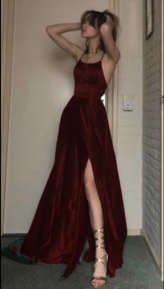 A line Dark Green Long Prom Dress,  Evening Dress        fg4296