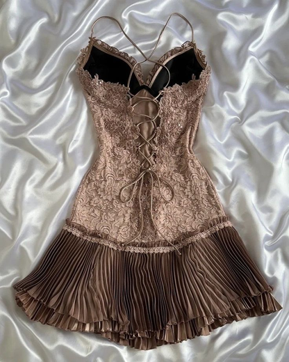 Classy Tiffany Blue Lace Appliques Short Birthday Outfits Homecoming Dress Spaghetti Strap Cocktail Dress S350
