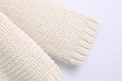 New vintage fashion long sleeve hooded loose knit sweater     S2511